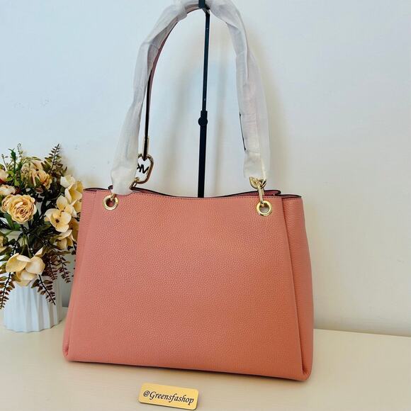 Michael Kors Purse Trisha large triple gusset shoulder bag primrose - Picture 5 of 12